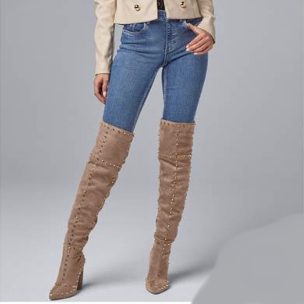 Studded Over-the-Knee Boot - Picture 2 of 5